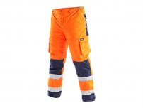 Reflexné zateplené nohavice CXS CARDIFF, oranžové
