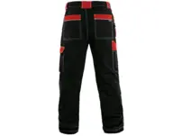 Zateplené pracovné nohavice CXS ORION TEODOR, čierno- červené